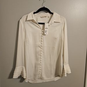 Soft Surrounding NWT S cream blouse